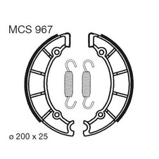 Brzdové čeľuste LUCAS MCS 967